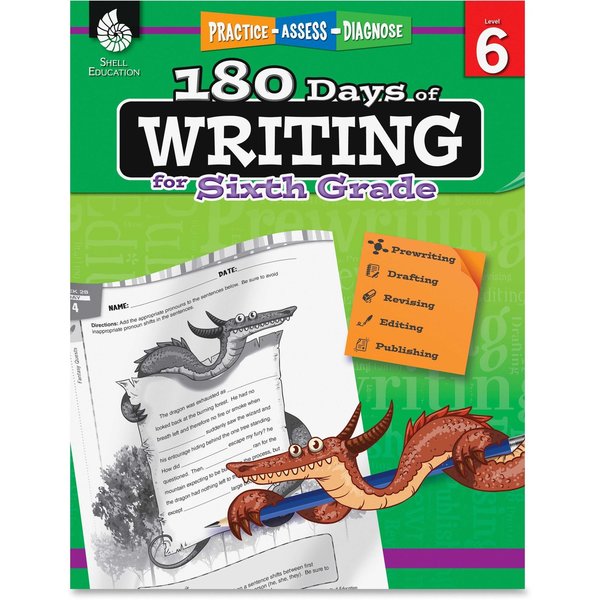 Shell Education 180 Days of Writing Book, Grade 6 51529